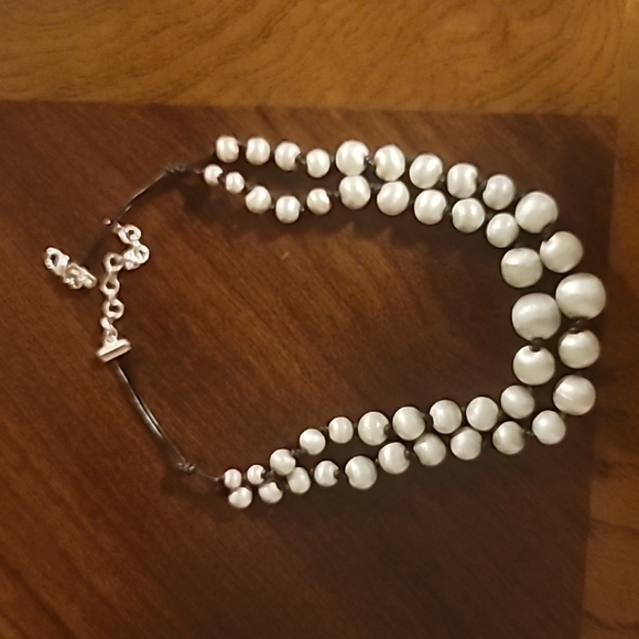 Monet 2-strand necklace with matching earrings - Picture 3 of 3